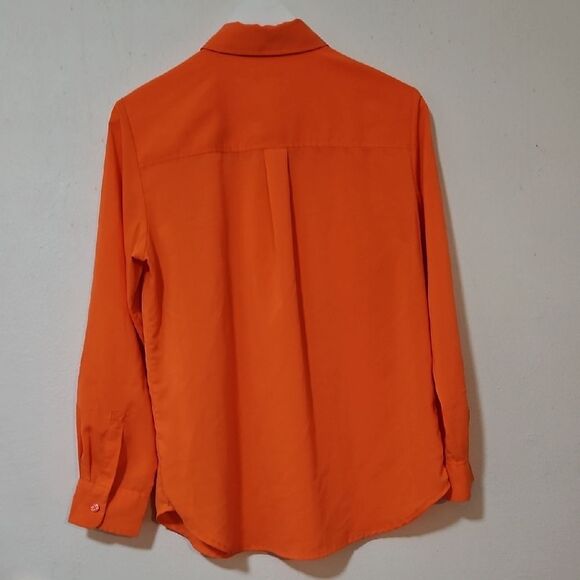 Coldwater Creek Vibrant Orange Casual Shirt - Picture 5 of 5